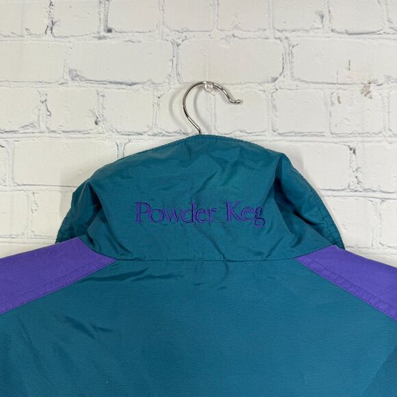 Columbia Powder Keg Jacket Men Medium Colorblock Retro Hiking Outdoor VTG Y2K - Picture 13 of 16